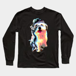 cute havanese dog puppy, bolonka for dog lovers Long Sleeve T-Shirt